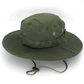 Military Wide Brim Boonie Bucket Hat (Color: Army Green) Military Wide Brim Boonie Bucket Hat (Color: Army Green)